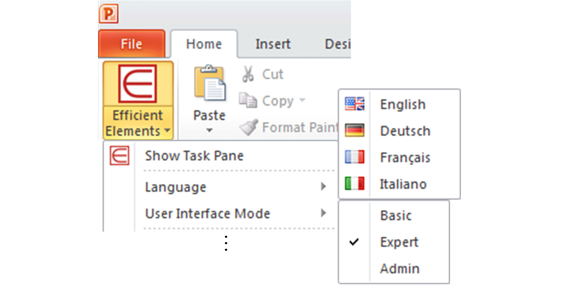 Language | User Interface Settings