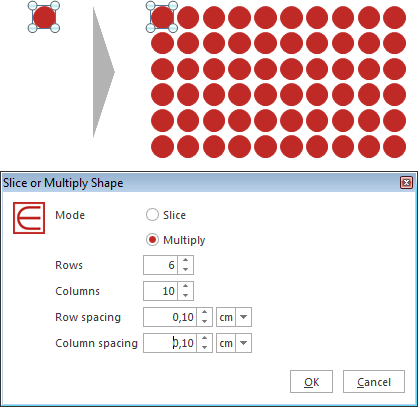 Slice or Multiply Shape